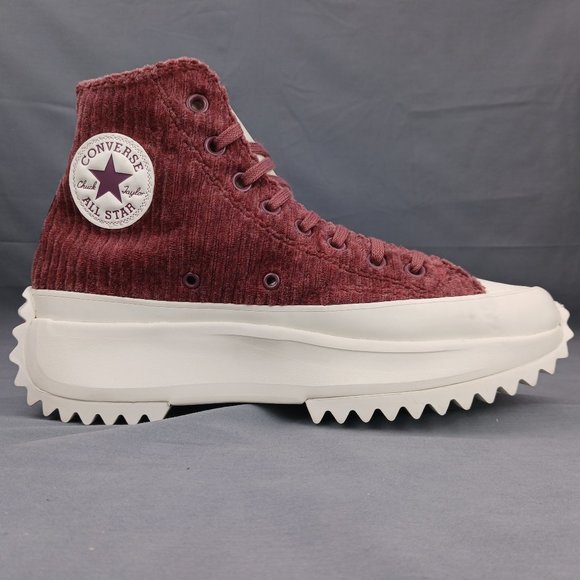 Converse Run Star Hike Women's Platform Sneaker Boot Purple Corduroy Sizes 7-10 - Picture 1 of 9